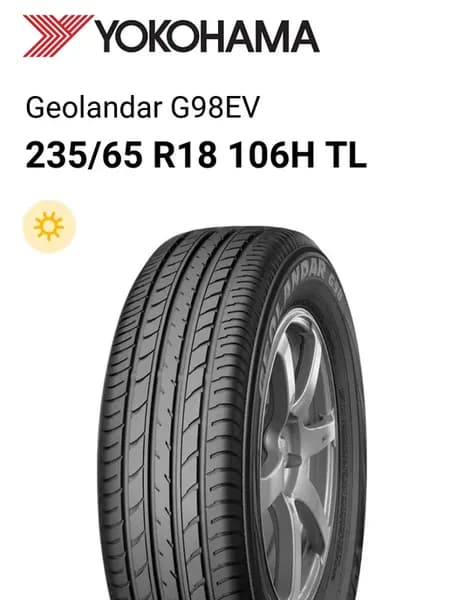 Шины летние 235 65 R18 106H TL Geolandar G98EV