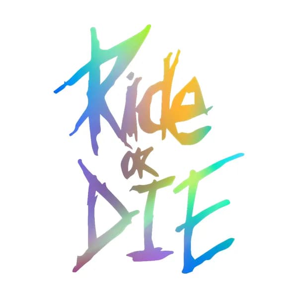 Автомобильная наклейка Ride or Die