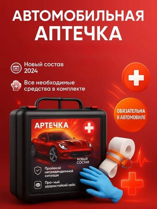 Аптечка автомобильная, дорожная в машину