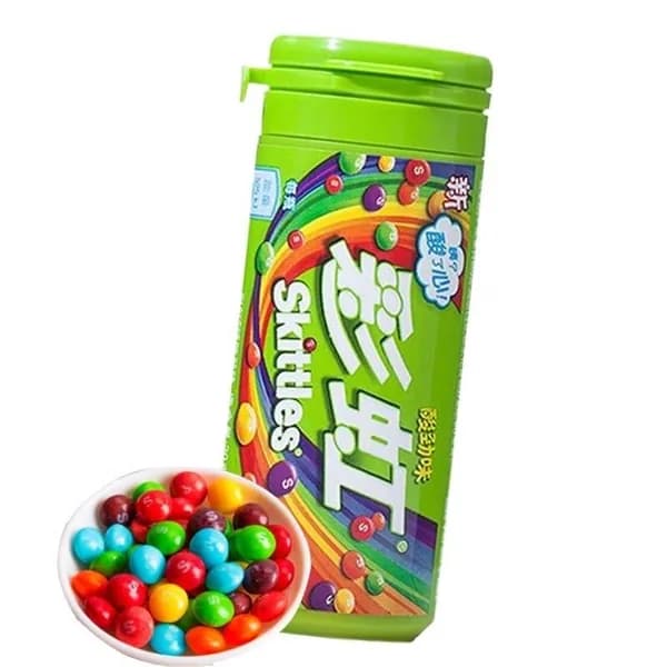 Импортные жевательные конфеты Skittles с кисло-фруктовым вкусом, 30 г