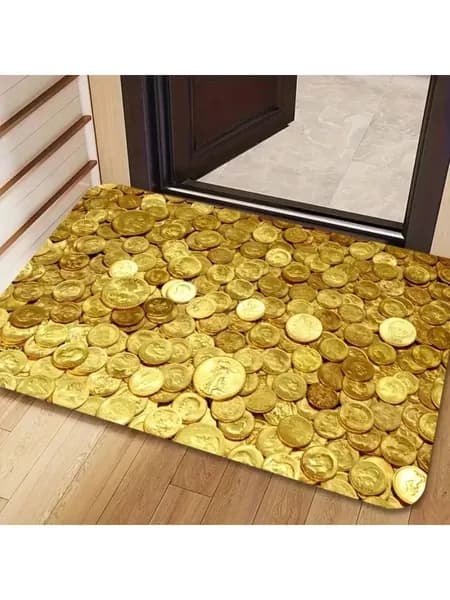 Коврик придверный 40x60 см 3 мм 3d-эффект бежевый