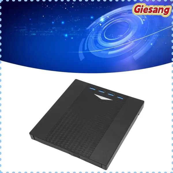 Внешний DVD-привод, USB 3.0, с кард-ридером, для ноутбуков