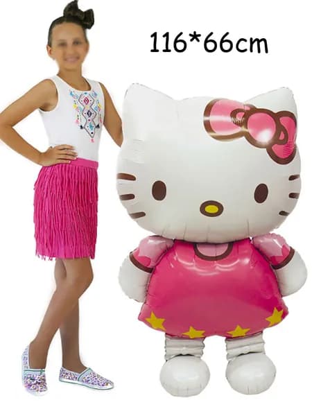 воздушный шар из фольги hello kitty cat, 1шт,116 см