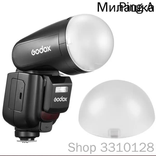 Купольный диффузор, совместимый с H200R AK-R11, круглая вспышка Godox V1 Flash Series V1-S V1-N V1-C Pro AD200