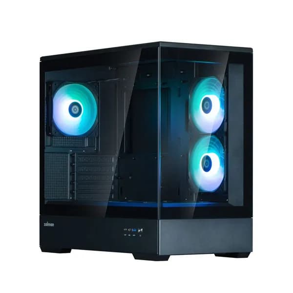Компьютерный корпус Zalman P30 черный V2, Micro-ATX, поддержка видеокарт до 420 мм, без блока питания