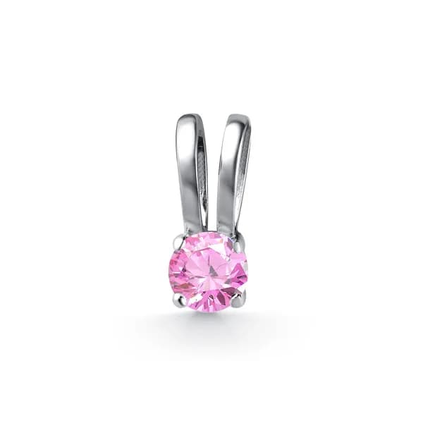 Серебряная подвеска на шею с фианитом 925