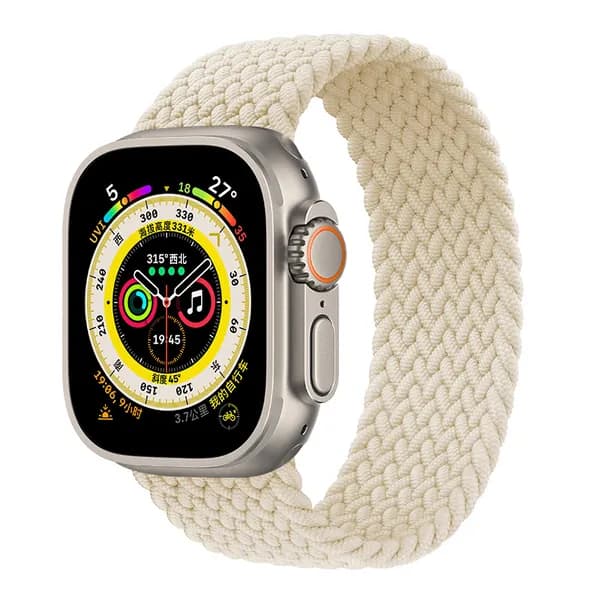 Pемешок для apple watch для часов нейлоновый,ремешок для смарт часов Apple Watch Series 1-11 , SE, Ultra 49mm 45mm 46mm 44mm 42mm(Series 1 2 3), размер L (165MM)
