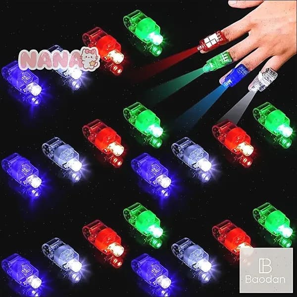 Светящаяся LED лампа для пальцев на Хэллоуин