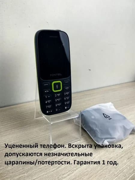Сотовый телефон без камеры Fontel FP200 Черно-зеленый
