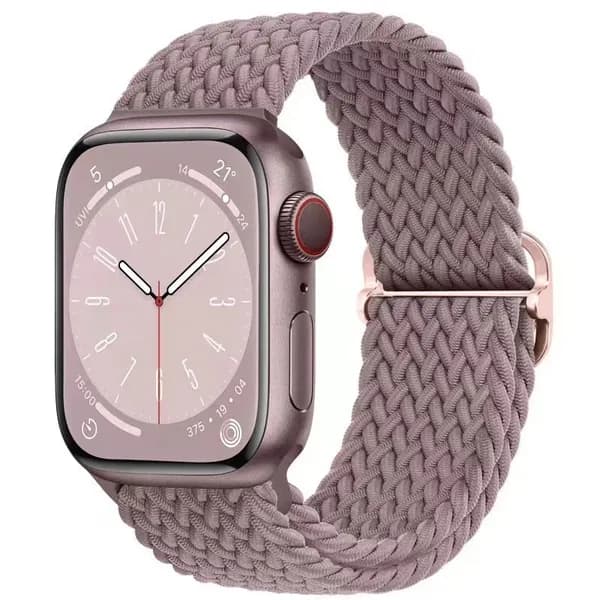 Нейлоновый плетеный ремешок для Apple Watch Ultra 40мм 44мм 41мм 38мм 49мм 45мм Эластичная петля Solo