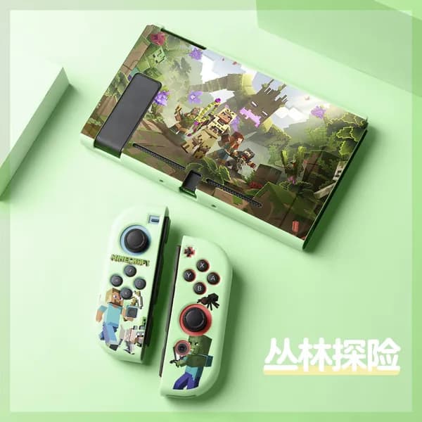 Minecraft Nintendo New Switch матовый защитный чехол NS OLED, разделенный TPU цветной корпус
