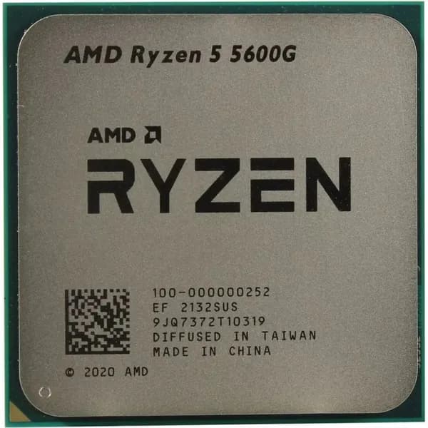 Процессор AMD Ryzen 5 5600G (3.9 GHz/6core/SVGA RADEON/3+16Mb/65W Socket AM4) 100-000000252
