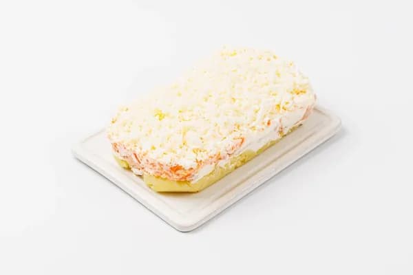 Салат мимоза с форелью горячего копчения, 300 г