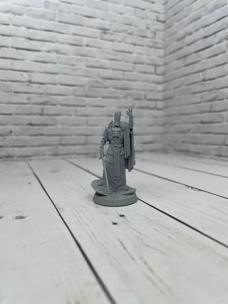 Миниатюра для настольных игр DnD, ДнД, Dungeons & Dragons, Pathfinder. "Зловещий чемпион опустошения". 1 фигурка
