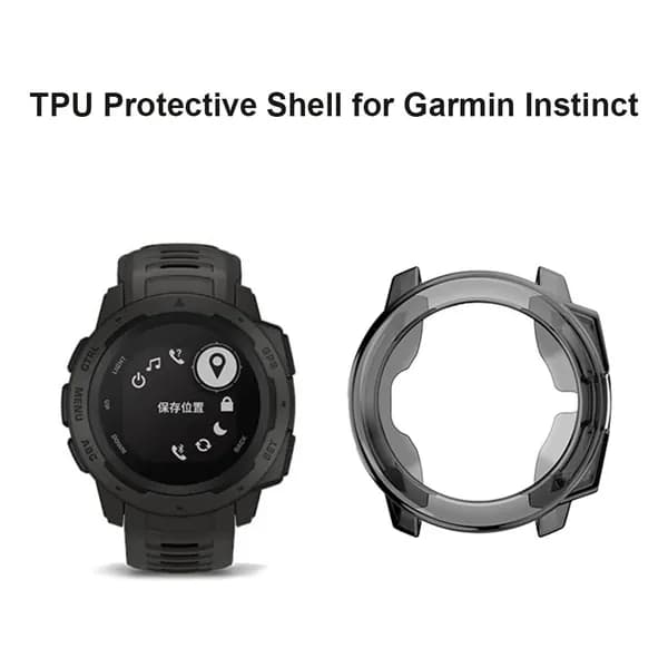 Чехол для часов Garmin Instinct из ТПУ черный