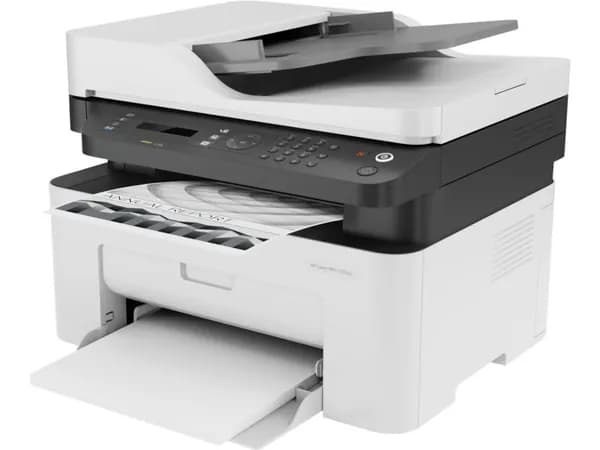 HP МФУ Лазерное , белый, серый