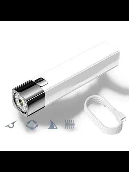 E－SMARTER Тактический Фонарь-повербанк 2-в-1 81025 White