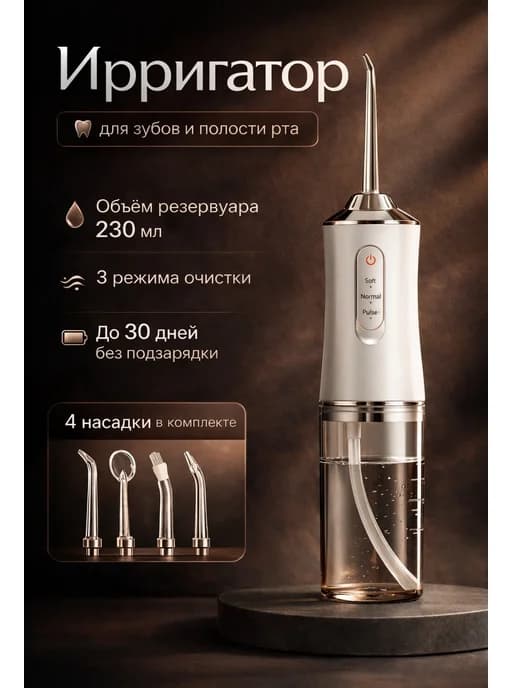 Портативный ирригатор для зубов — здоровье десен