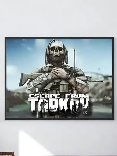 Постер "Escape from Tarkov скелетный боец", 40х30 см