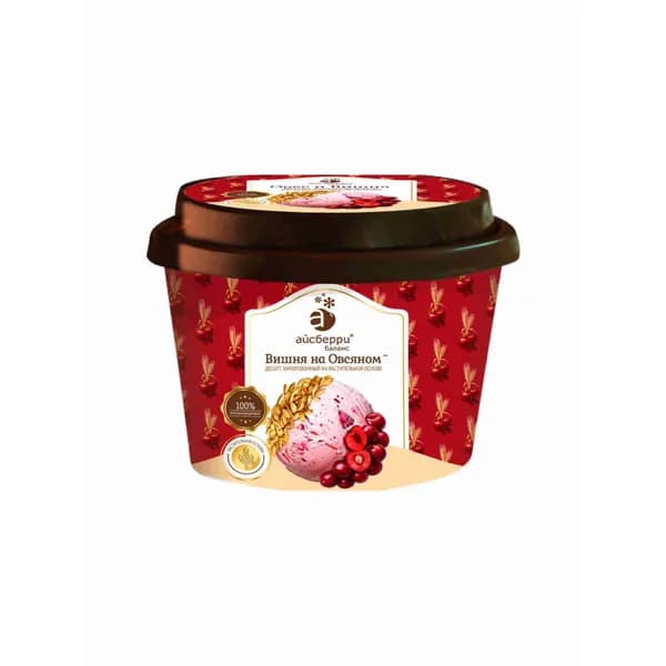 Мороженое Вишня на овсяном молоке 125 г, ICEBERRY