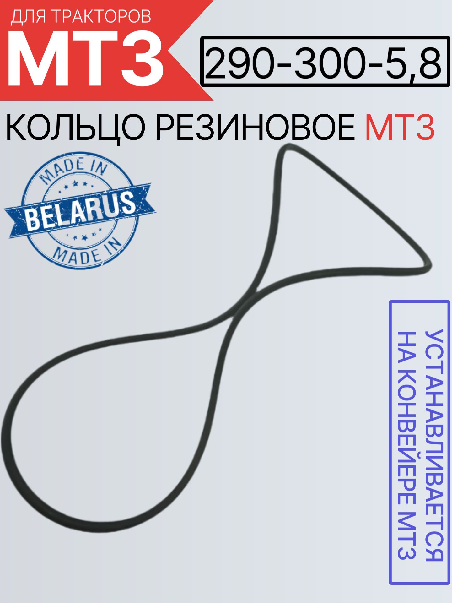 Кольцо резиновое МТЗ 290-300-5,8