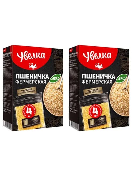 Увелка Пшеничка фермерская, 4 пакетика, 320 г, 2 уп