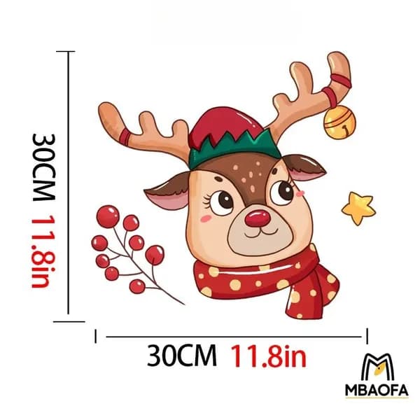 Наклейки для унитаза на Рождество