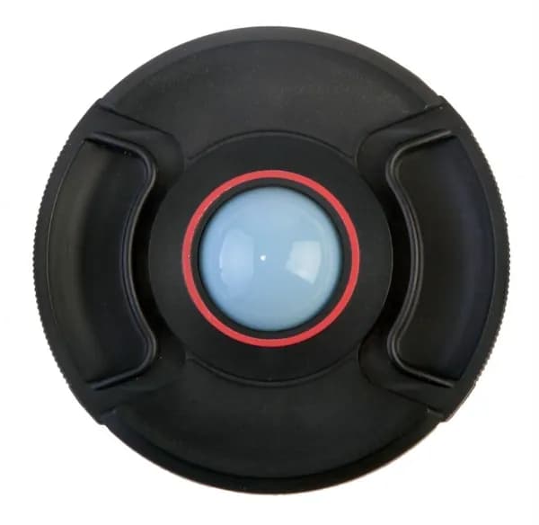 Крышка Flama FL-WB72С на объектив для защиты и установки баланса белого, 72mm, цвет черный/красный