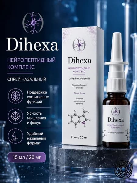 Dihexa пептид назальный спрей 15 мл 20 мг Дигекса