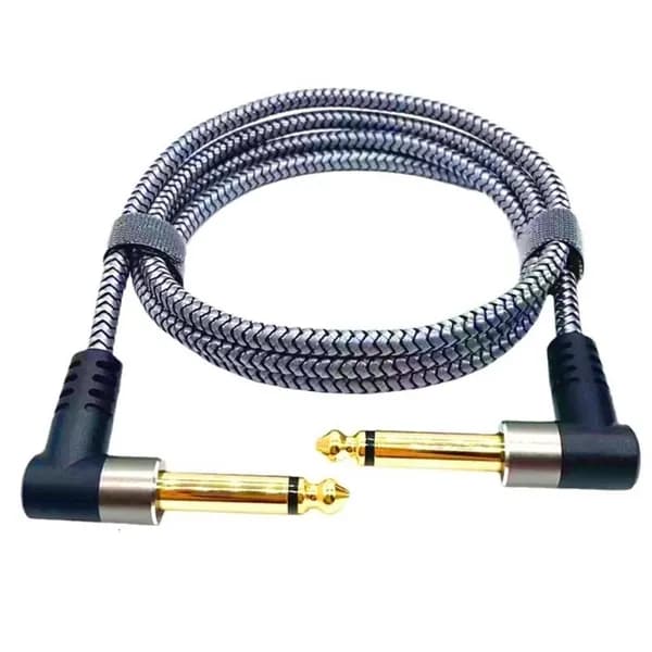 Угловой педальный кабель экранированный, 100cm