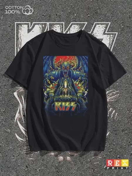Футболка с принтом группа Kiss