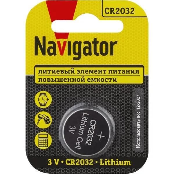 Батарея Navigator 93 823 NBT-CR2032-BP1