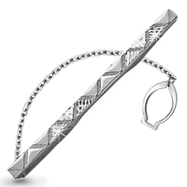Серебряный зажим для галстука DIAMANT-ONLINE 925 пробы