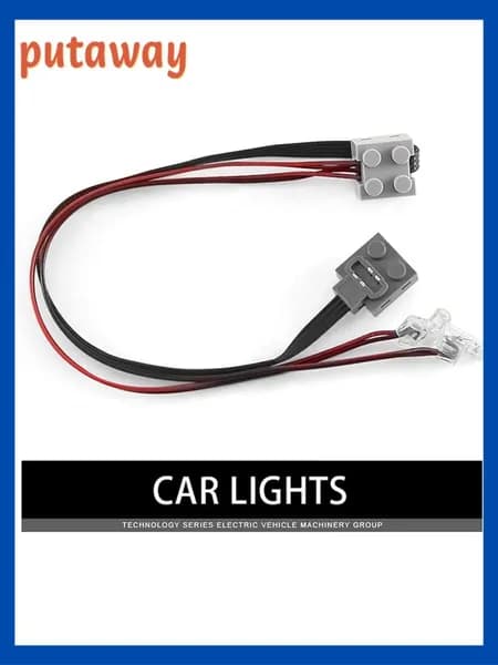 Кабель "8870 led для power function, 40 см / для поездов и транспортных моделей.