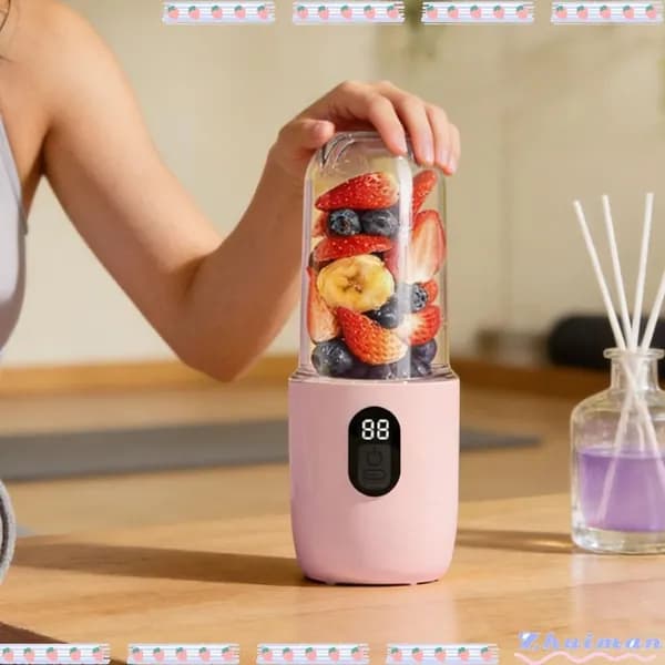 Соковыжималка электрическая 3117250205211_ZHUI_O5N1R7, розовый