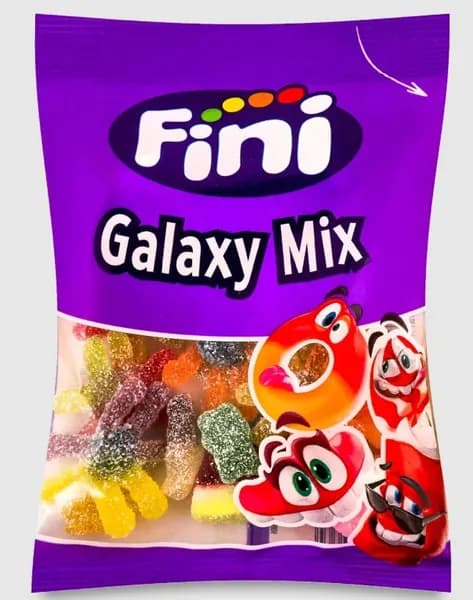 Жев.мармелад "Galaxy Mix" Галактический Микс КИСЛЫЙ 90 гр /FINI Испания/