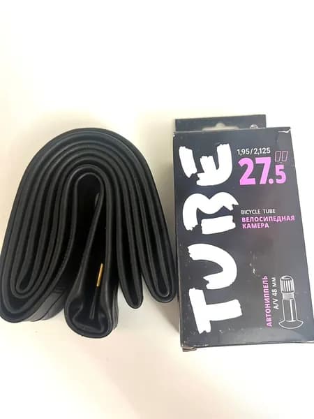 Велокамера 27.5 x 1.95 - 2.125 A/V 48мм, камера велосипедная 27,5 дюйма