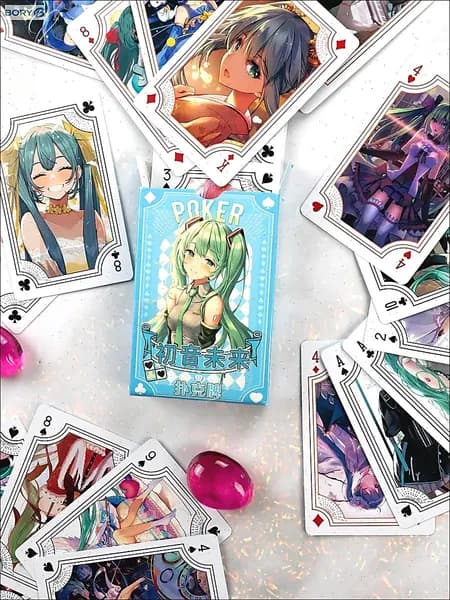Игральные карты Hatsune Miku, аниме-коллекция, покер для фанатов аниме
