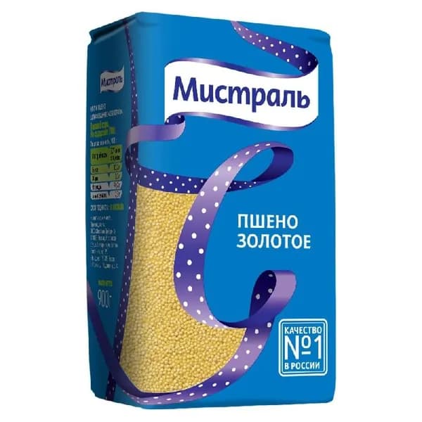 Пшено МИСТРАЛЬ Золотое 900г