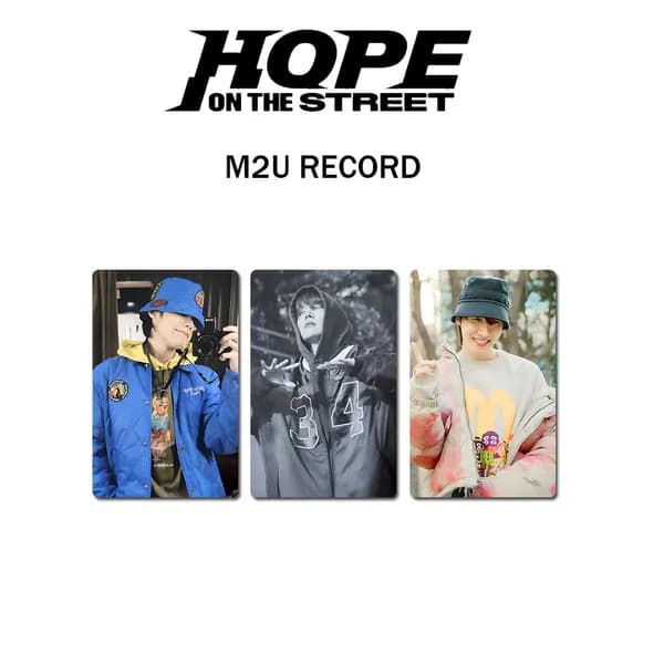 Карточки BTS БТС J-HOPE HOPE ON THE STREET k-pop карточки коллекционные Фотокарточки 5.4*8.6cm
