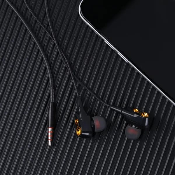 Наушники проводные с микрофоном Наушники-вкладыши, Bluetooth, 3.5 мм, черный