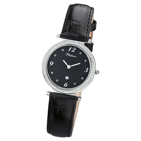 Женские серебряные часы Platinor Сабина, арт. 93206.506