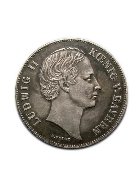 Талер 1866 года Людвиг 2 Бавария