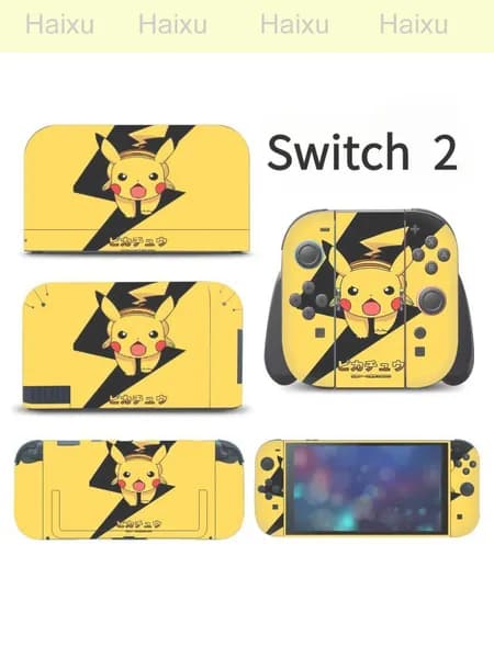Защитная плёнка + наклейки для Nintendo Switch 2 защита от пыли-15