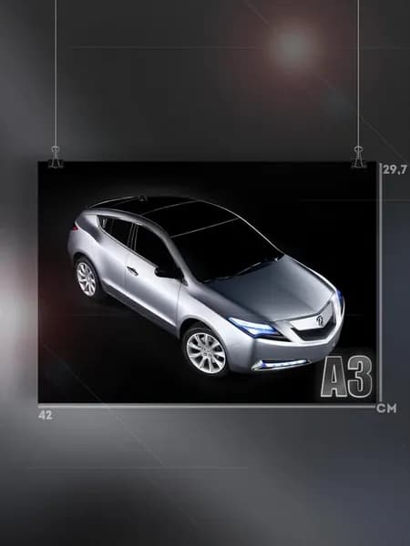 Постер А3 «Автомобили»