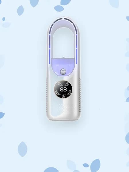 Настольный USB-вентилятор без лопастей с увлажнителем, Белый