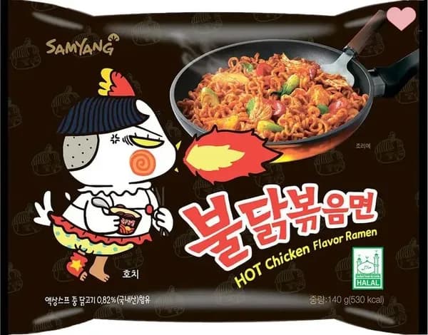 Острая лапша быстрого приготовления Buldak Hot Chicken Ramen 140г