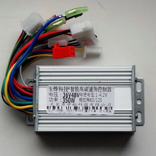 Контроллер 36V-48V 350W с противоугонкой. BLDC блок управления для бесколлекторного двигателя для электрического транспорта.