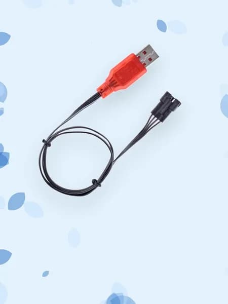 USB кабель зарядки SM4P для 7.4V подходит для RC багги и лодок с индикаторами LED