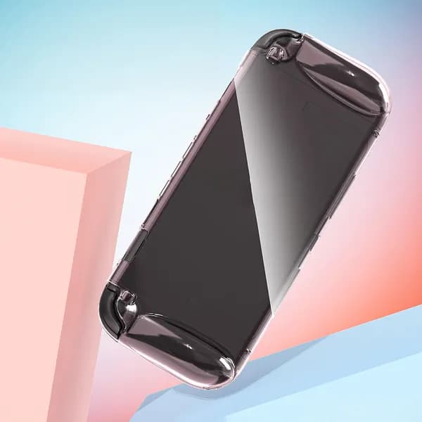 Прозрачный розовый TPU-чехол для Nintendo Switch 2, легко устанавливается